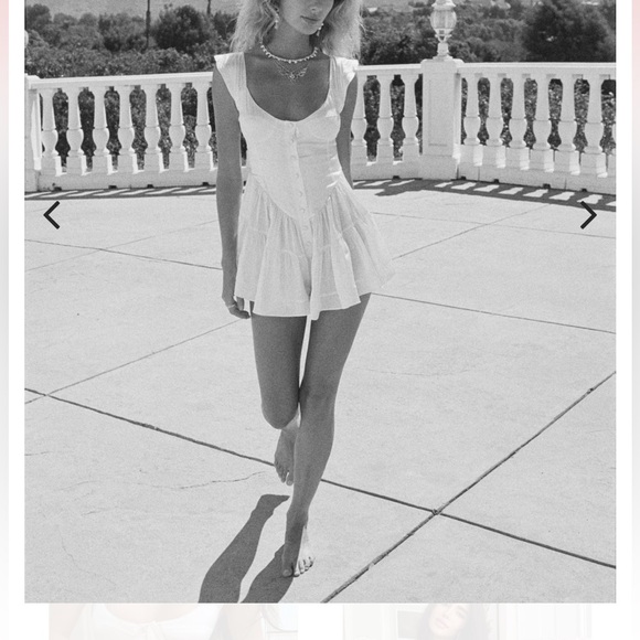 Vanessa Mooney Elisabeth Romper Dress - Red Silk - size Medium NWT - Picture 2 of 8